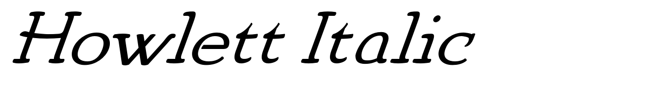 Howlett Italic